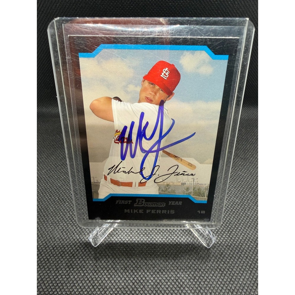 2004 Bowman Draft Picks Mike Ferris St Louis Cardinals Signed Auto Card BDP60